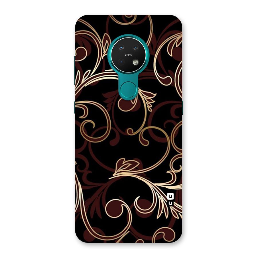 Golden Maroon Beauty Back Case for Nokia 7.2