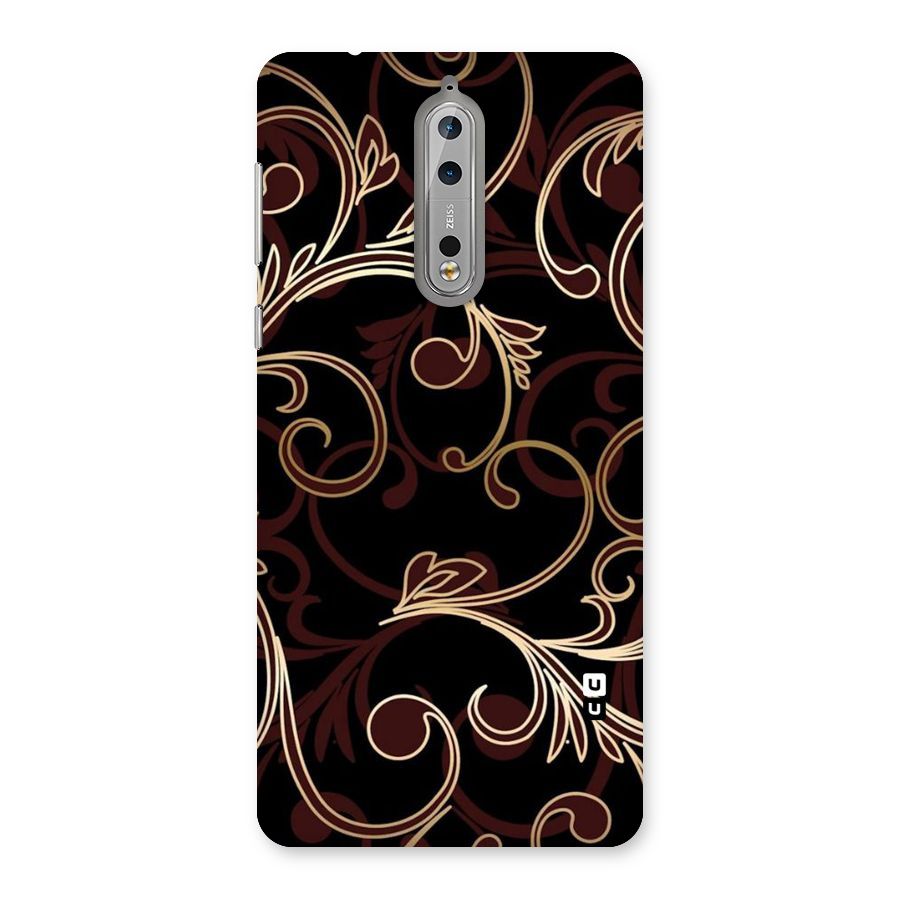 Golden Maroon Beauty Back Case for Nokia 8