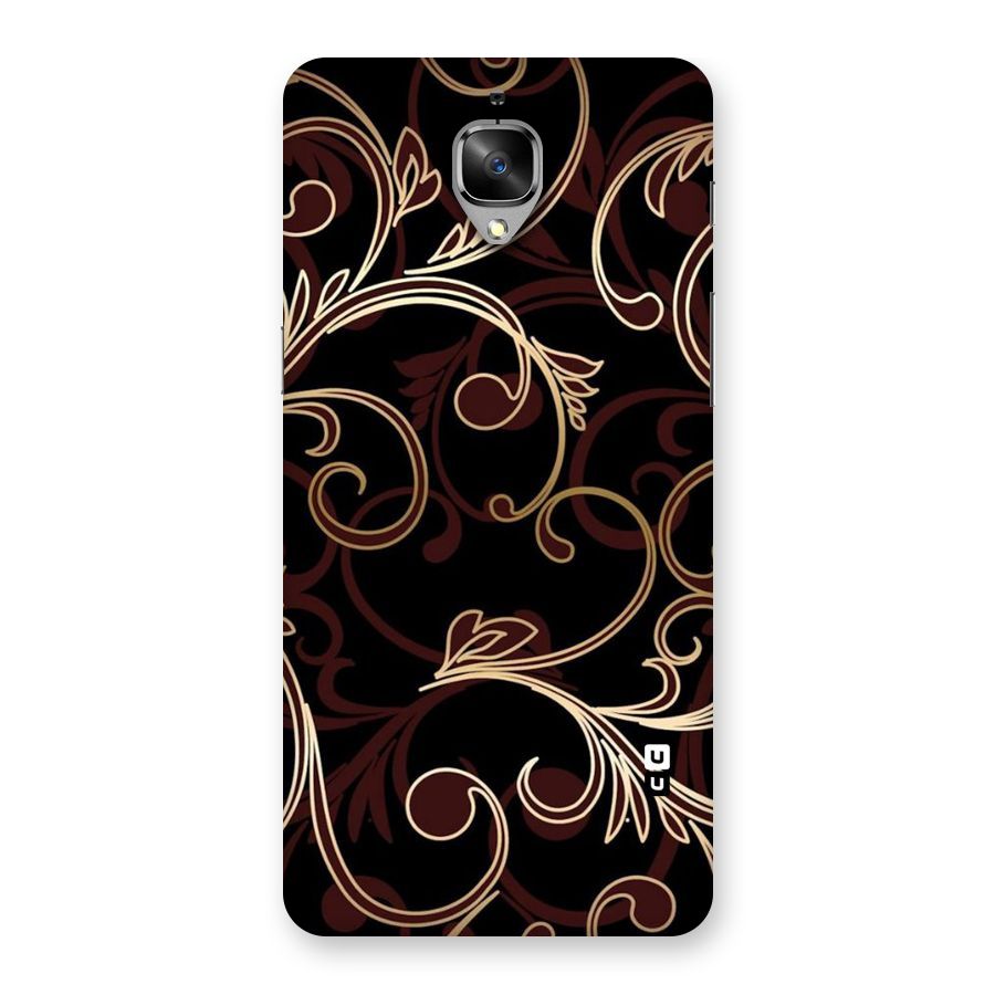 Golden Maroon Beauty Back Case for OnePlus 3