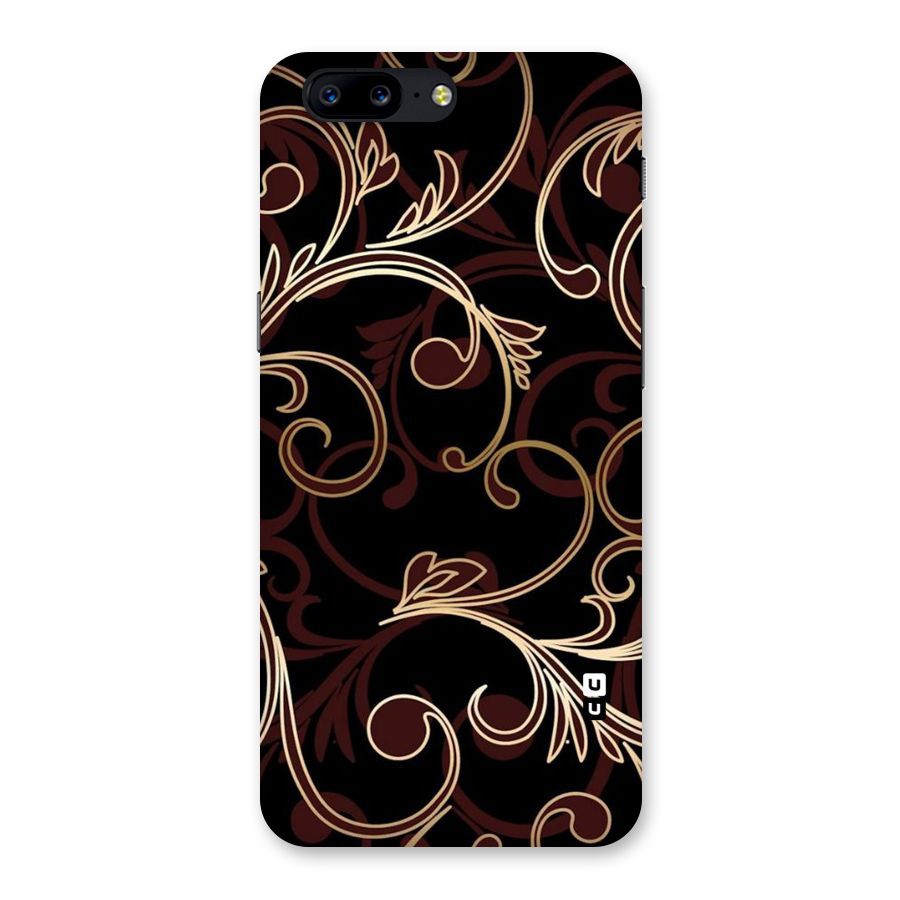 Golden Maroon Beauty Back Case for OnePlus 5