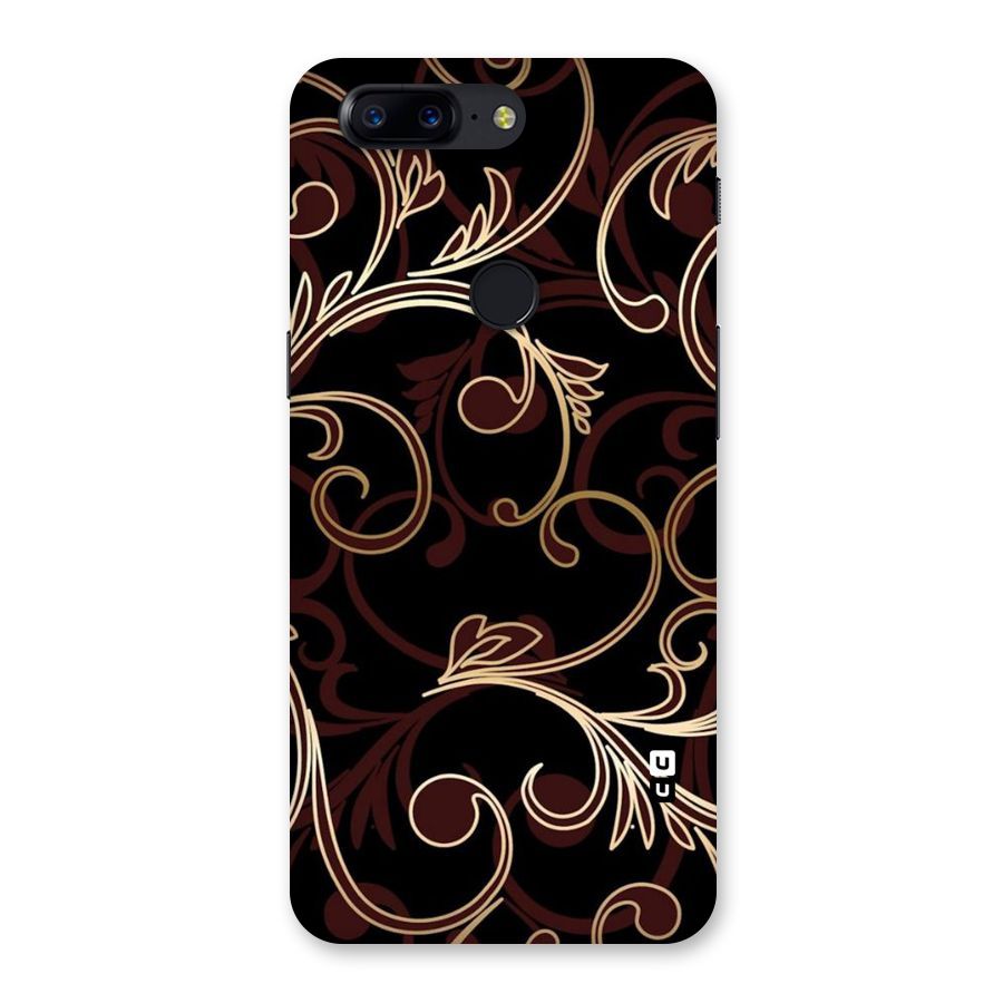 Golden Maroon Beauty Back Case for OnePlus 5T