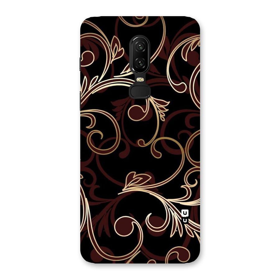 Golden Maroon Beauty Back Case for OnePlus 6