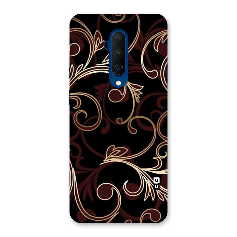 Golden Maroon Beauty Back Case for OnePlus 7T Pro