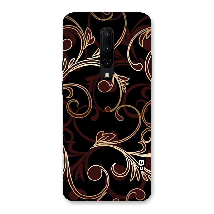 Golden Maroon Beauty Back Case for OnePlus 7 Pro