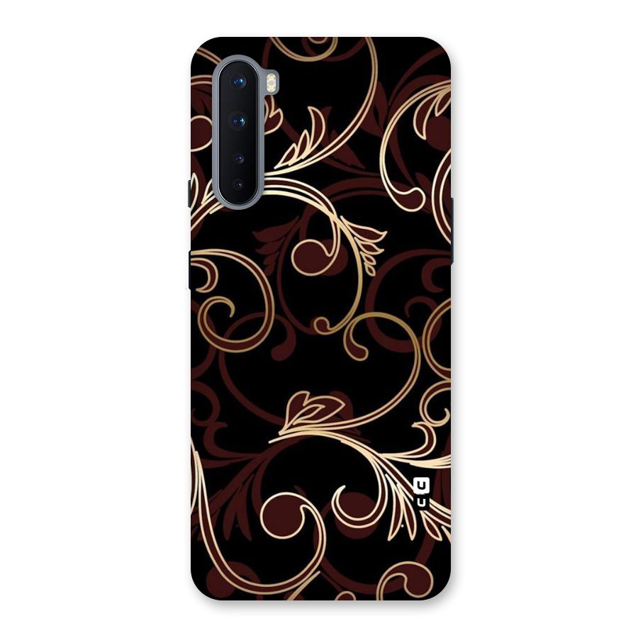 Golden Maroon Beauty Back Case for OnePlus Nord