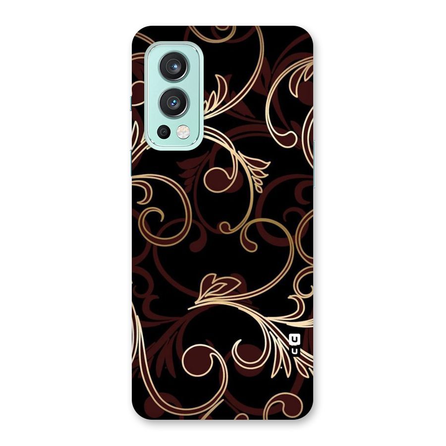 Golden Maroon Beauty Back Case for OnePlus Nord 2 5G