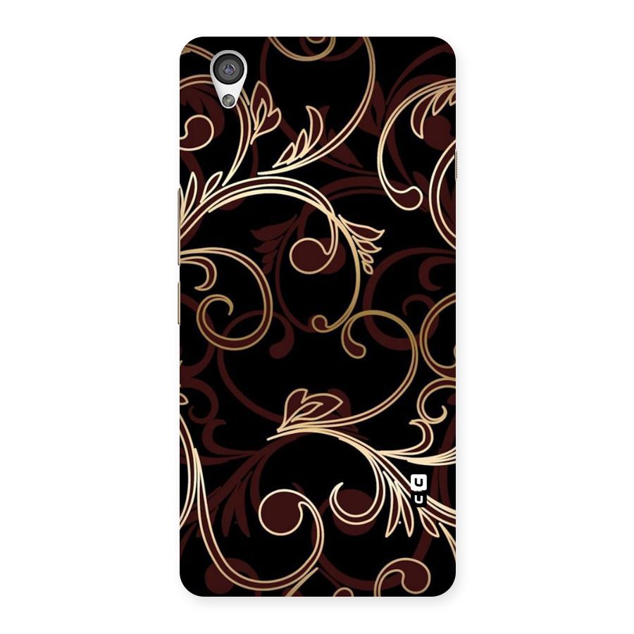 Golden Maroon Beauty Back Case for OnePlus X