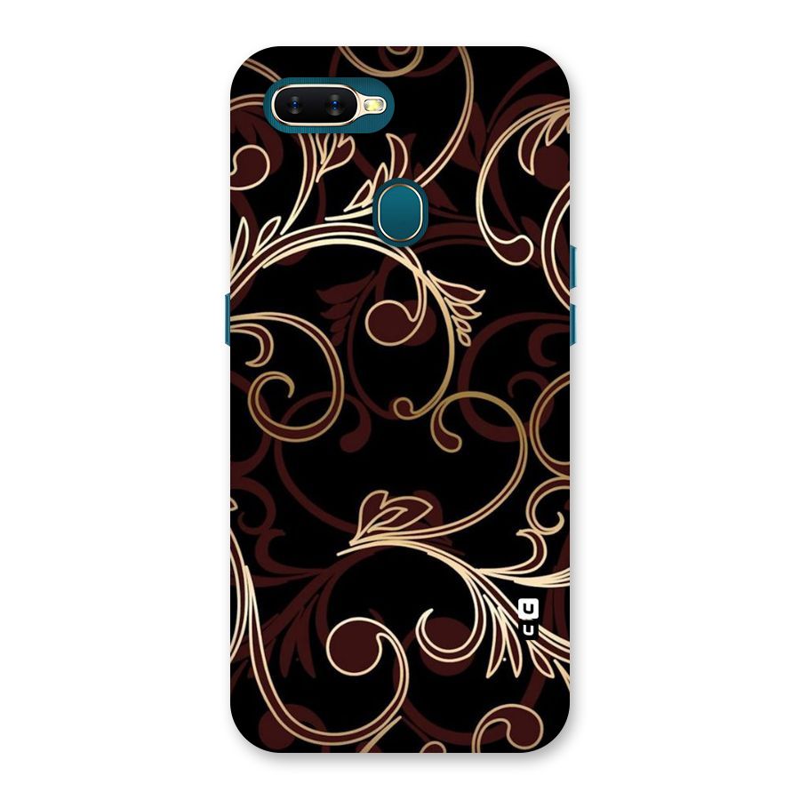 Golden Maroon Beauty Back Case for Oppo A11k