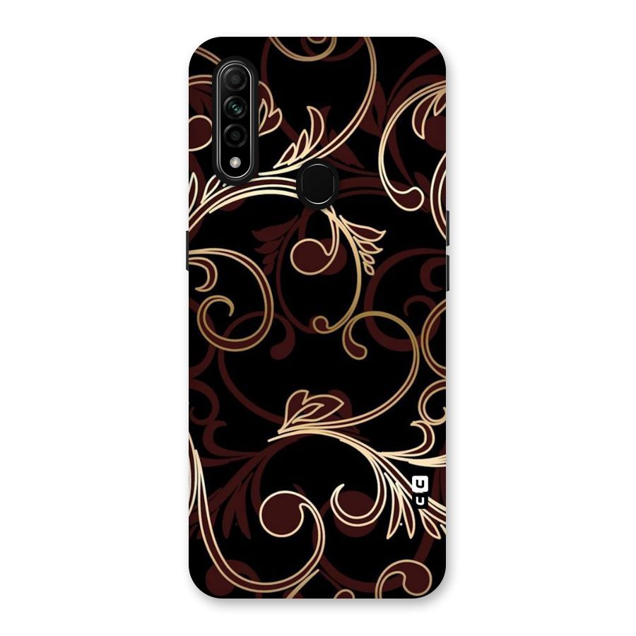 Golden Maroon Beauty Back Case for Oppo A31