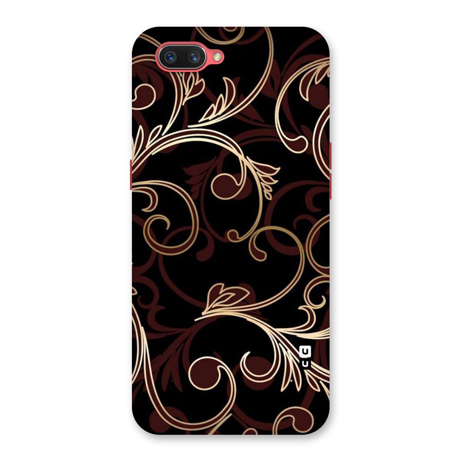 Golden Maroon Beauty Back Case for Oppo A3s