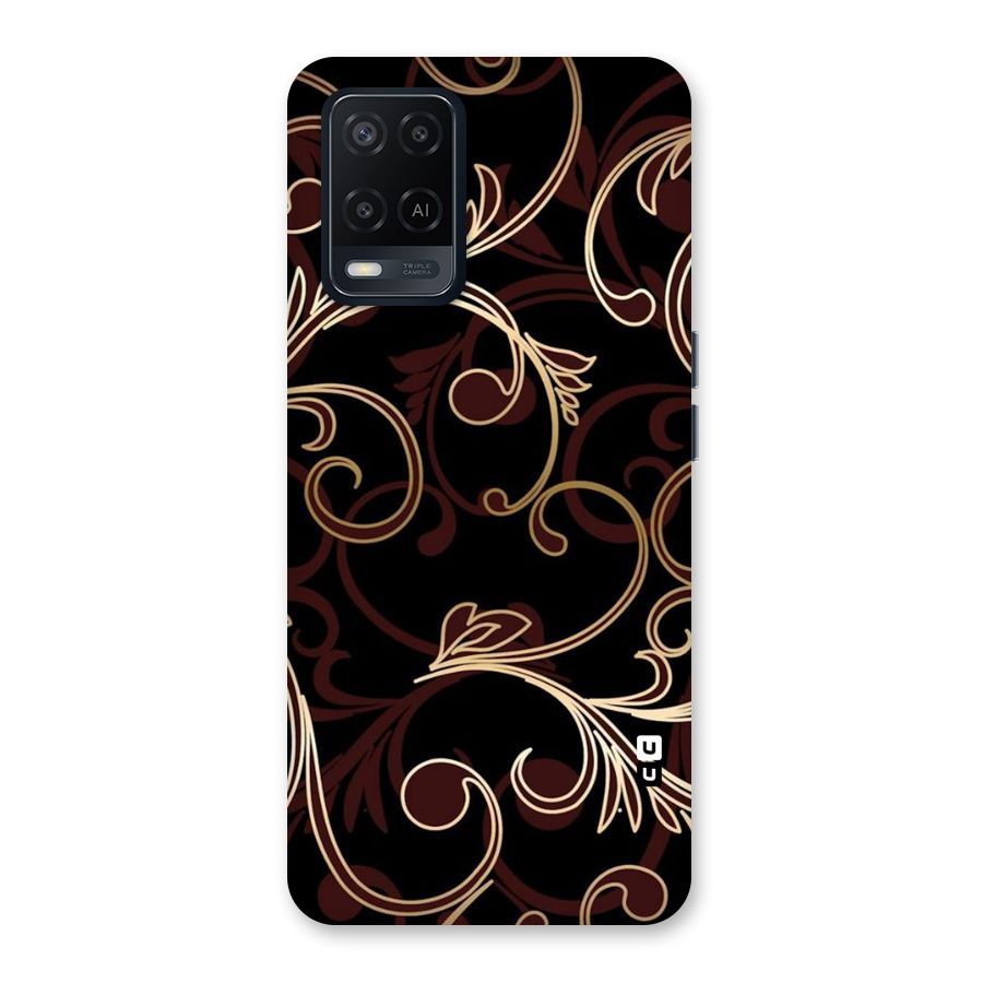 Golden Maroon Beauty Back Case for Oppo A54