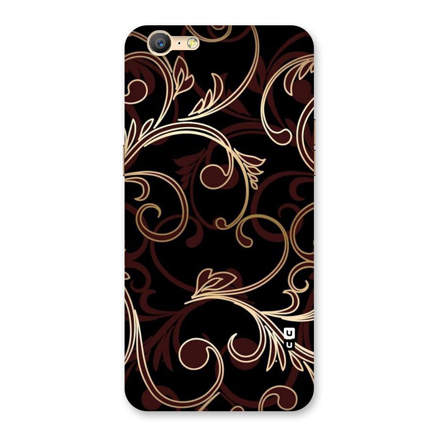 Golden Maroon Beauty Back Case for Oppo A57