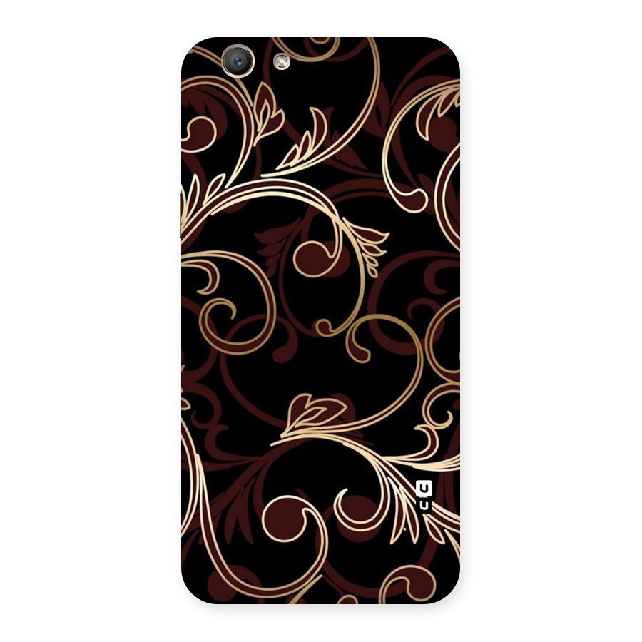 Golden Maroon Beauty Back Case for Oppo A59