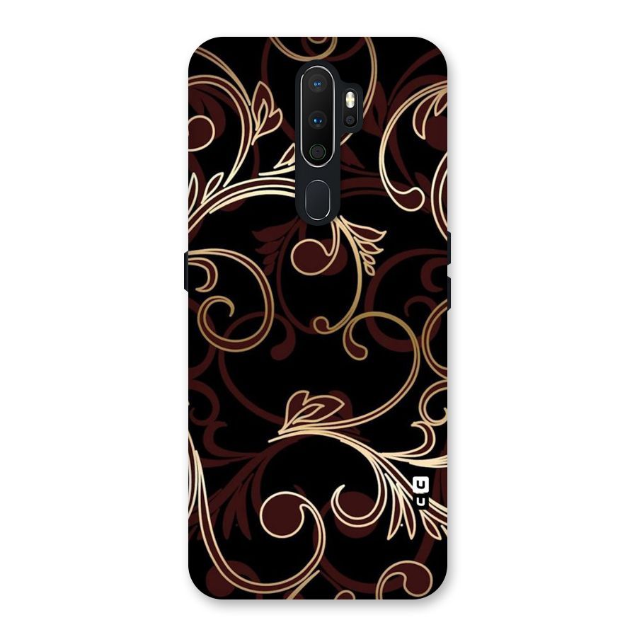 Golden Maroon Beauty Back Case for Oppo A5 (2020)