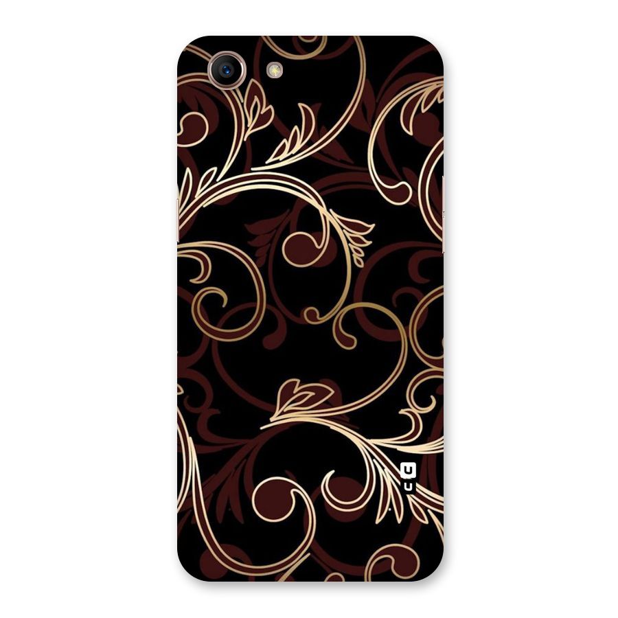 Golden Maroon Beauty Back Case for Oppo A83 (2018)