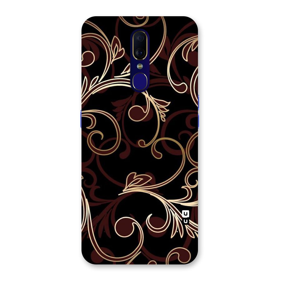 Golden Maroon Beauty Back Case for Oppo A9
