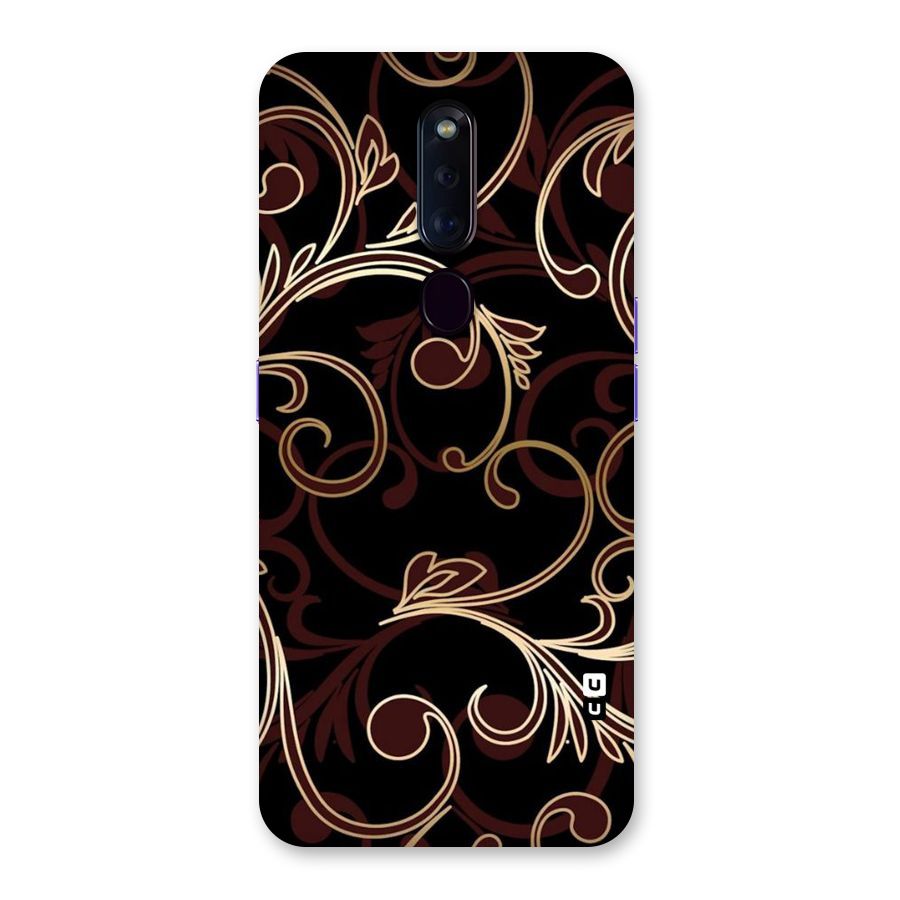 Golden Maroon Beauty Back Case for Oppo F11 Pro