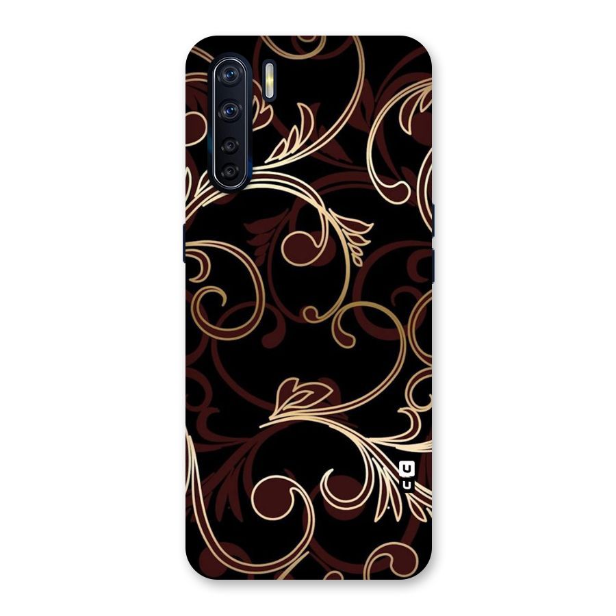 Golden Maroon Beauty Back Case for Oppo F15