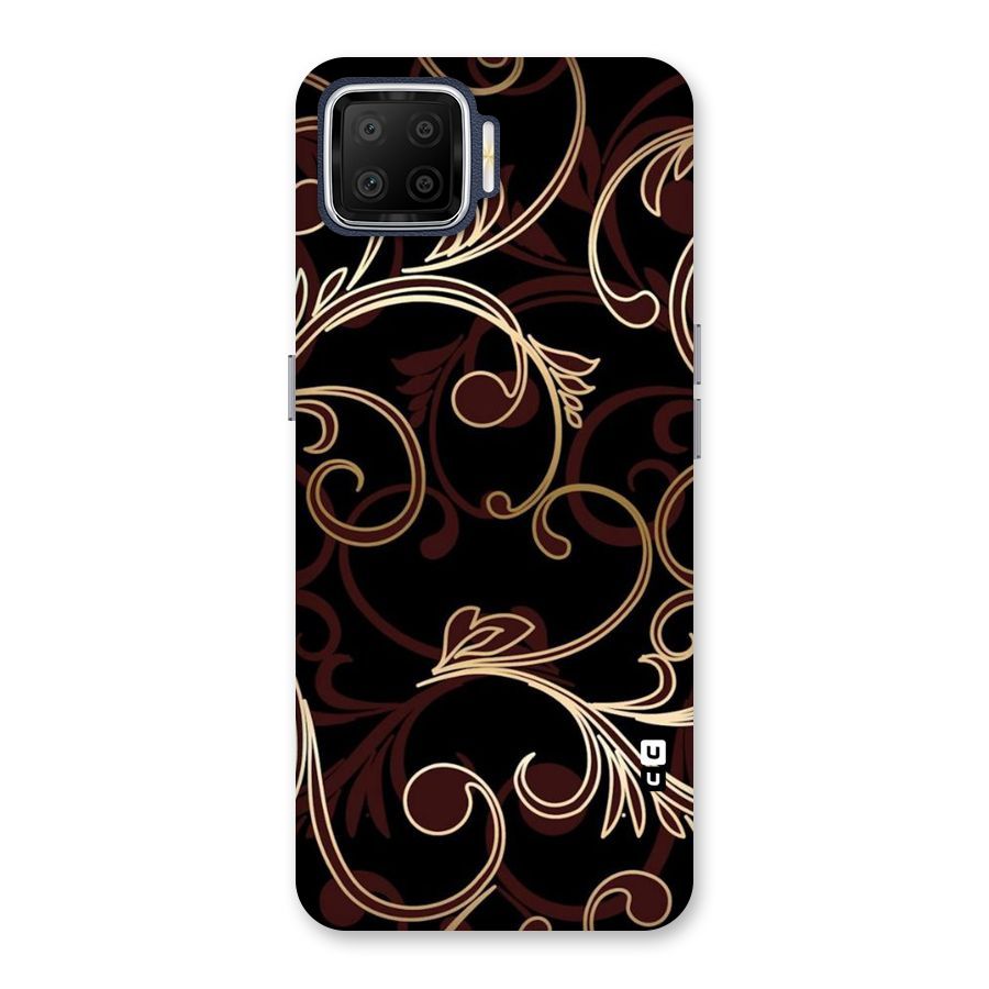 Golden Maroon Beauty Back Case for Oppo F17