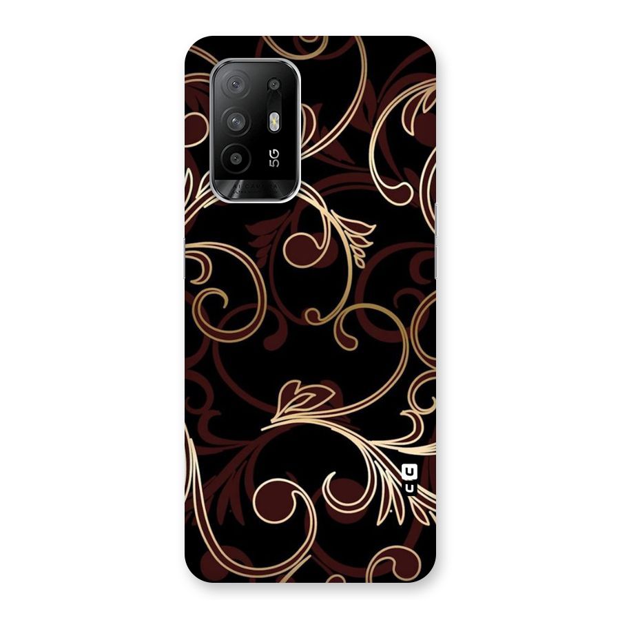 Golden Maroon Beauty Back Case for Oppo F19 Pro Plus 5G