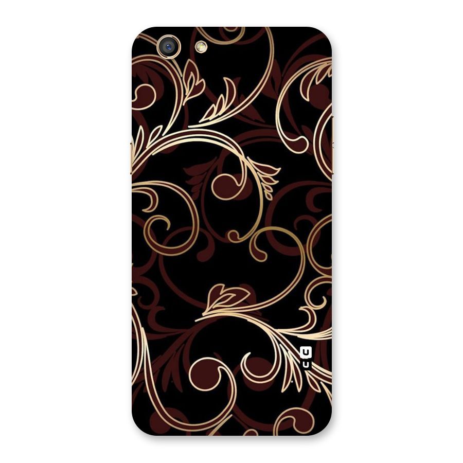 Golden Maroon Beauty Back Case for Oppo F3