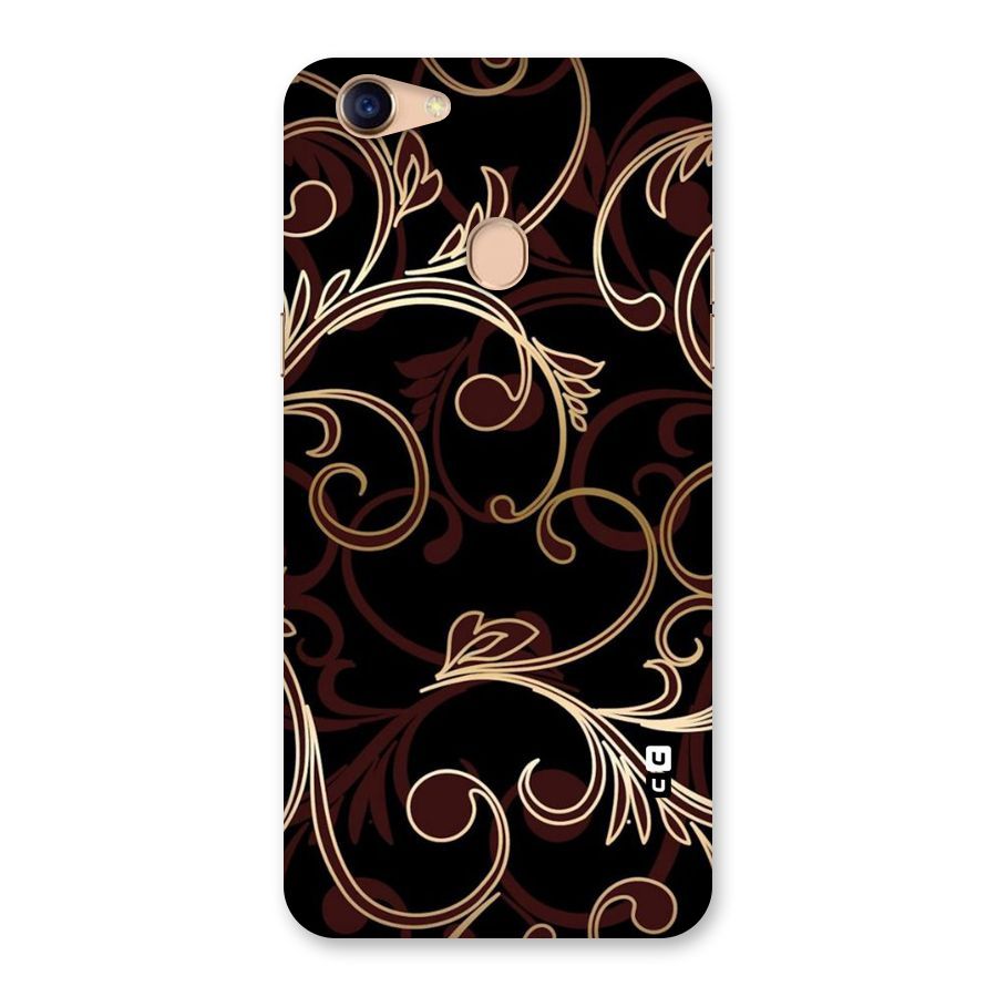 Golden Maroon Beauty Back Case for Oppo F5