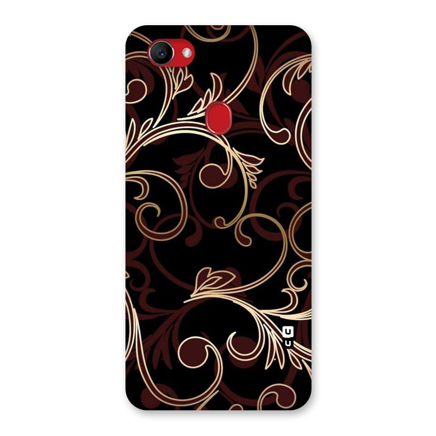 Golden Maroon Beauty Back Case for Oppo F7