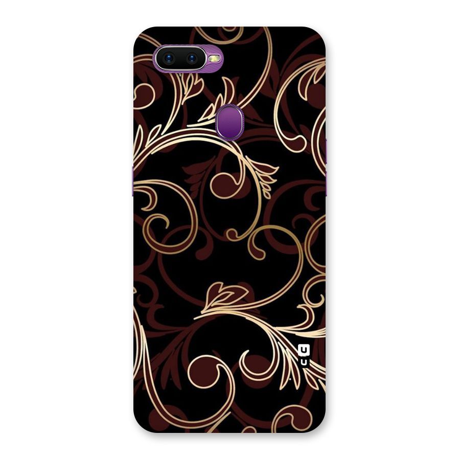 Golden Maroon Beauty Back Case for Oppo F9