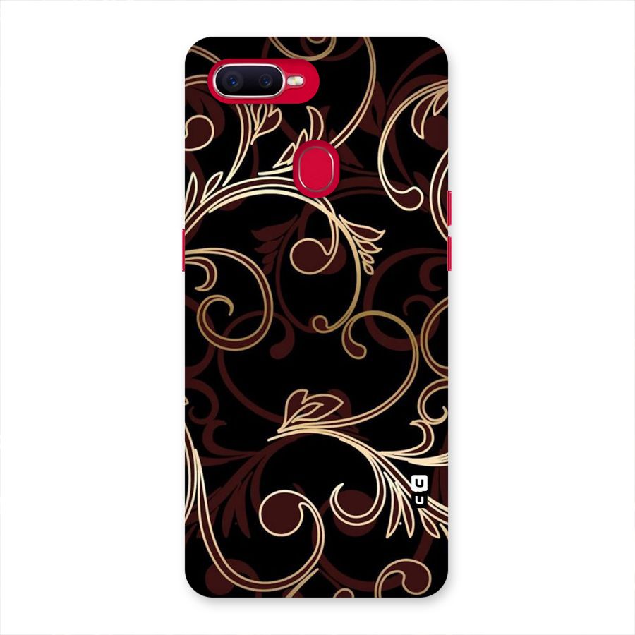 Golden Maroon Beauty Back Case for Oppo F9 Pro