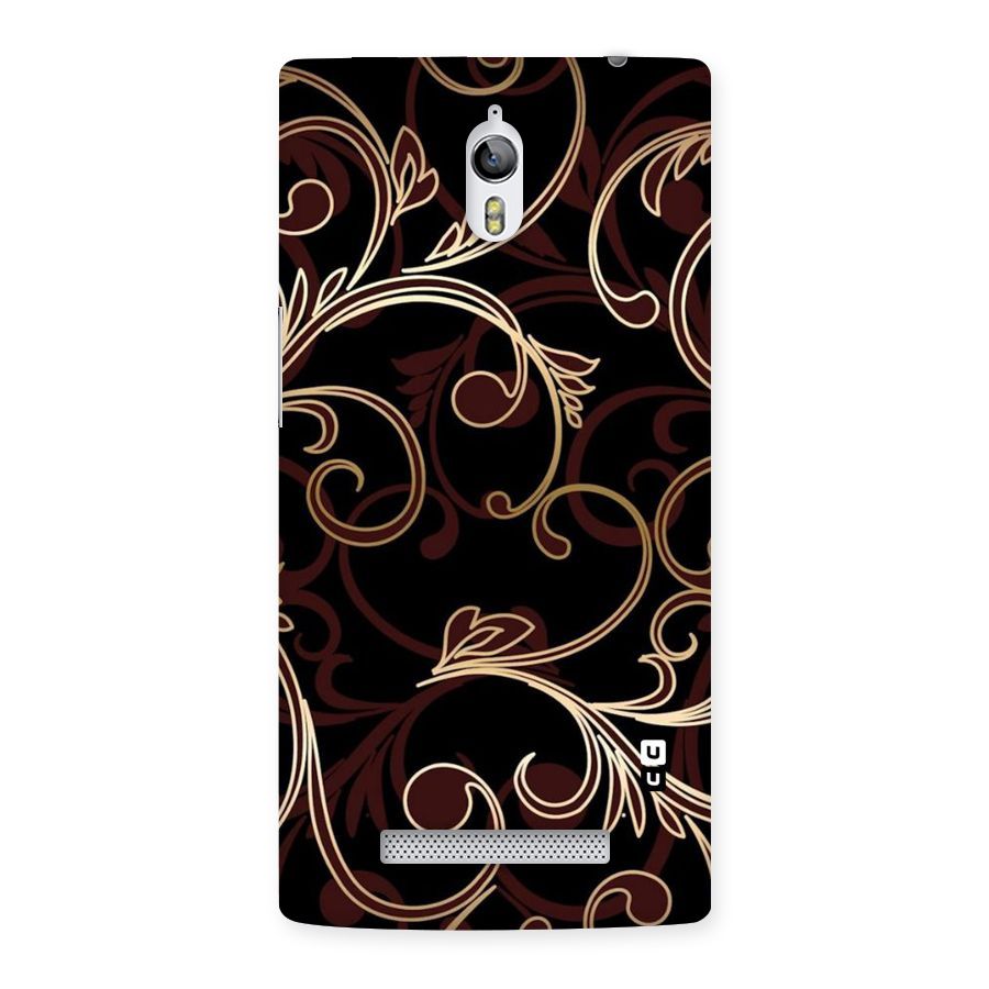 Golden Maroon Beauty Back Case for Oppo Find 7