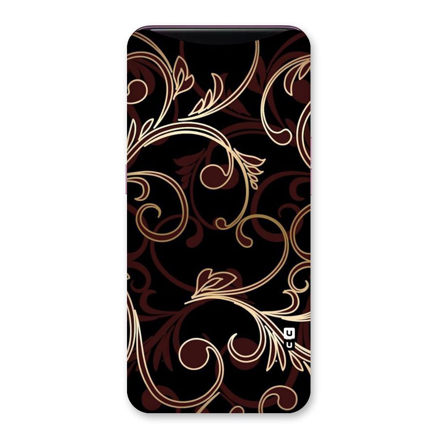 Golden Maroon Beauty Back Case for Oppo Find X