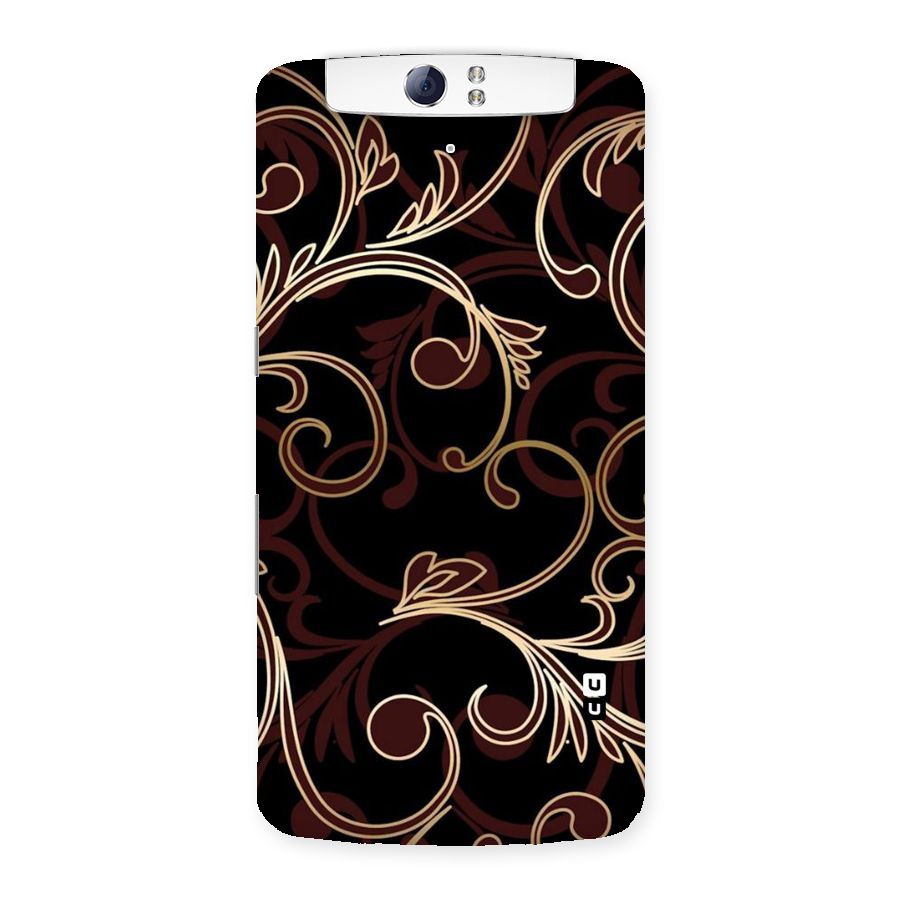 Golden Maroon Beauty Back Case for Oppo N1