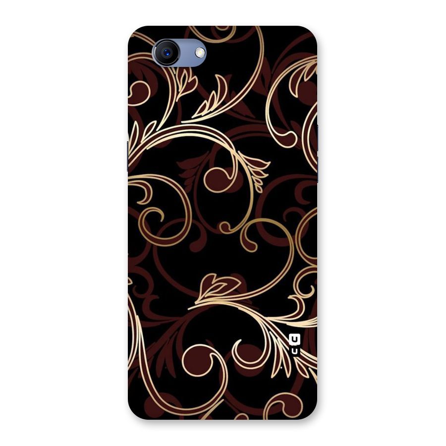 Golden Maroon Beauty Back Case for Oppo Realme 1