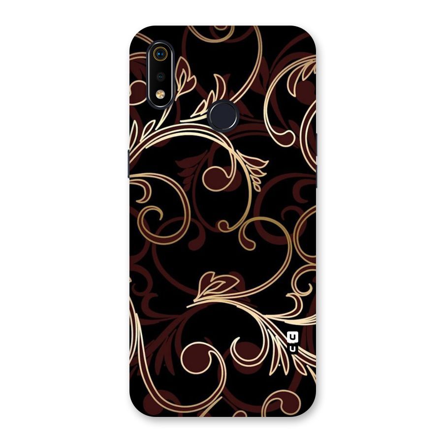 Golden Maroon Beauty Back Case for Realme 3i