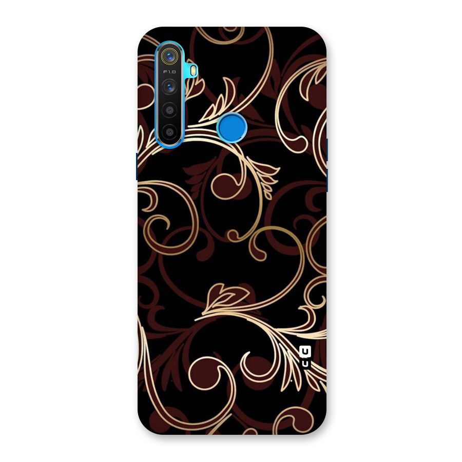 Golden Maroon Beauty Back Case for Realme 5s