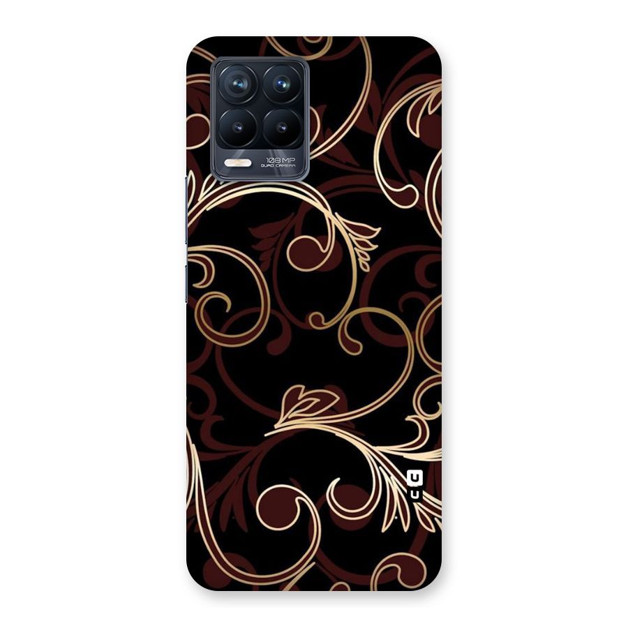 Golden Maroon Beauty Back Case for Realme 8 Pro