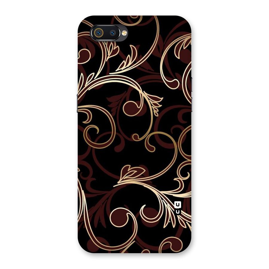 Golden Maroon Beauty Back Case for Realme C2