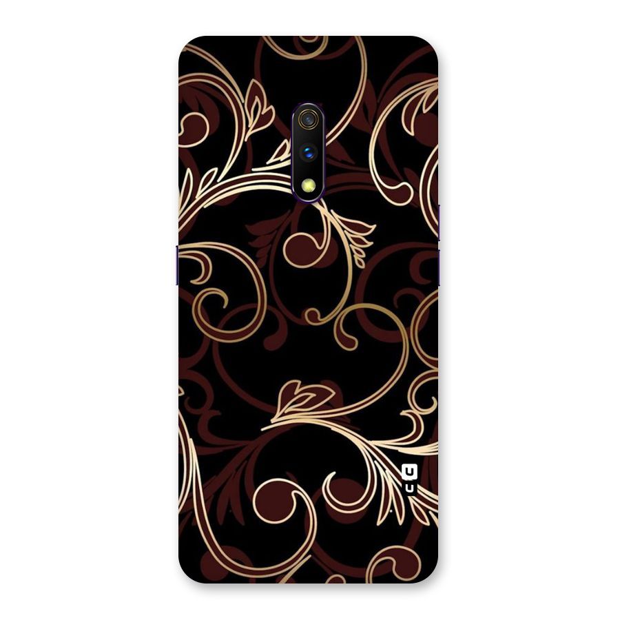 Golden Maroon Beauty Back Case for Realme X