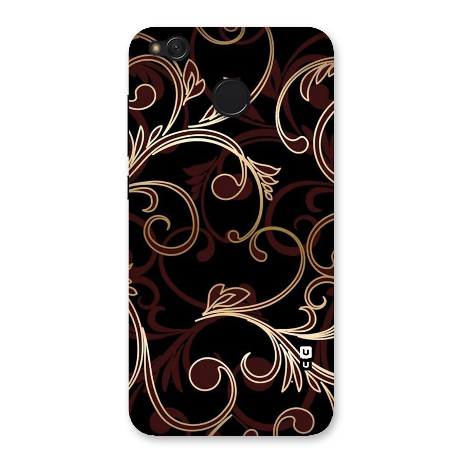 Golden Maroon Beauty Back Case for Redmi 4