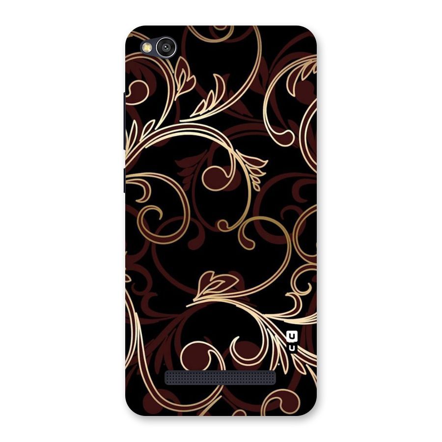 Golden Maroon Beauty Back Case for Redmi 4A