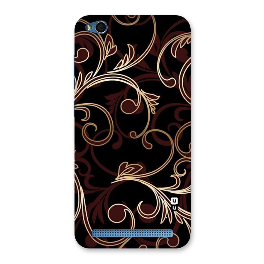 Golden Maroon Beauty Back Case for Redmi 5A