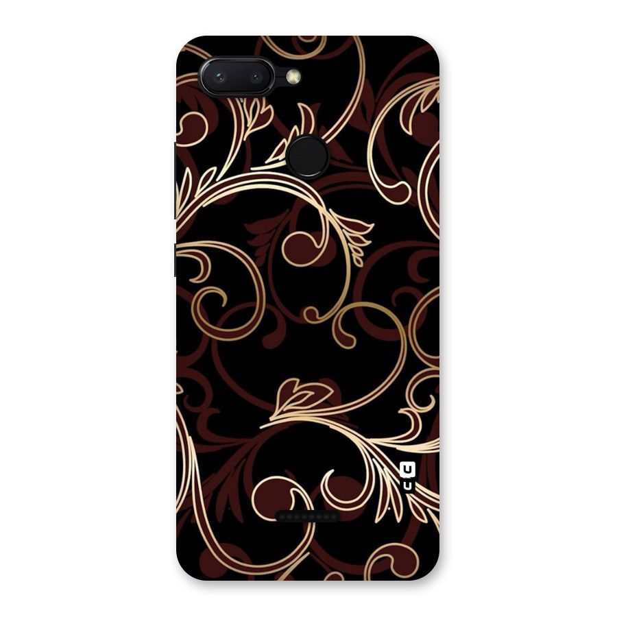 Golden Maroon Beauty Back Case for Redmi 6
