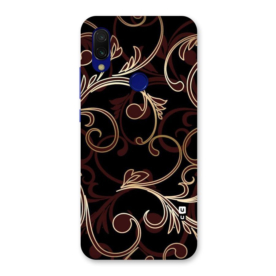 Golden Maroon Beauty Back Case for Redmi 7