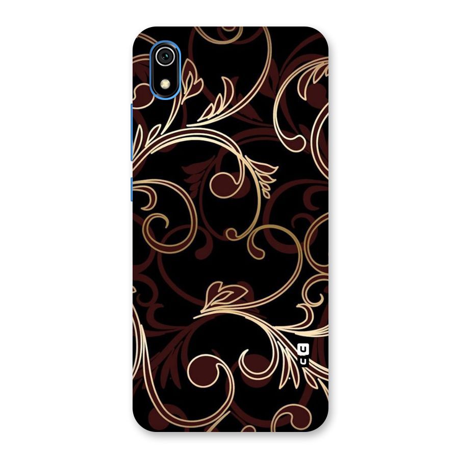 Golden Maroon Beauty Back Case for Redmi 7A