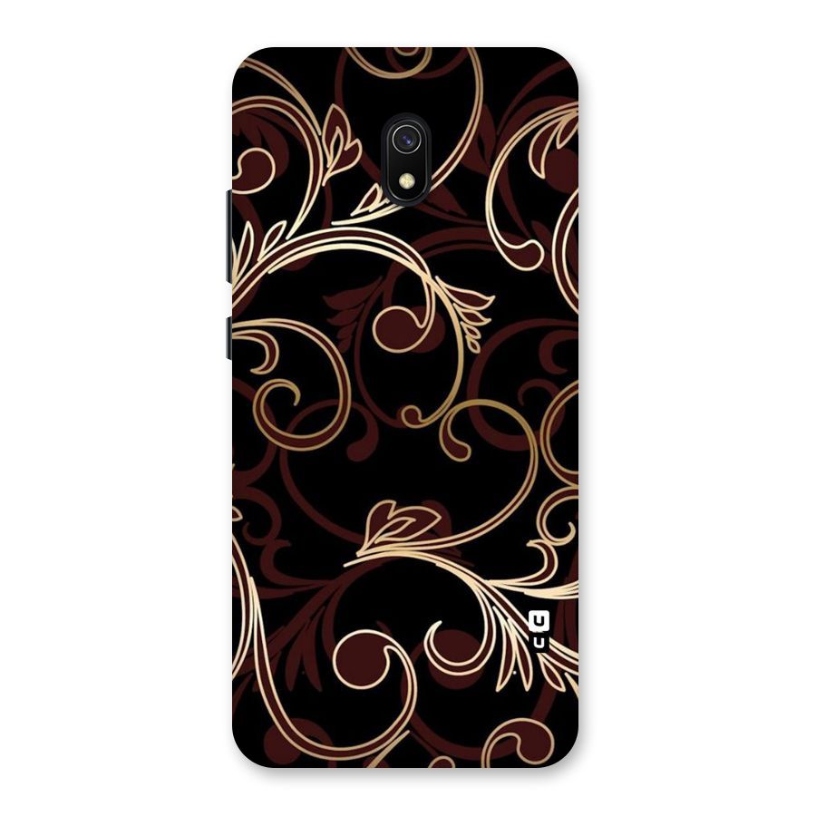 Golden Maroon Beauty Back Case for Redmi 8A