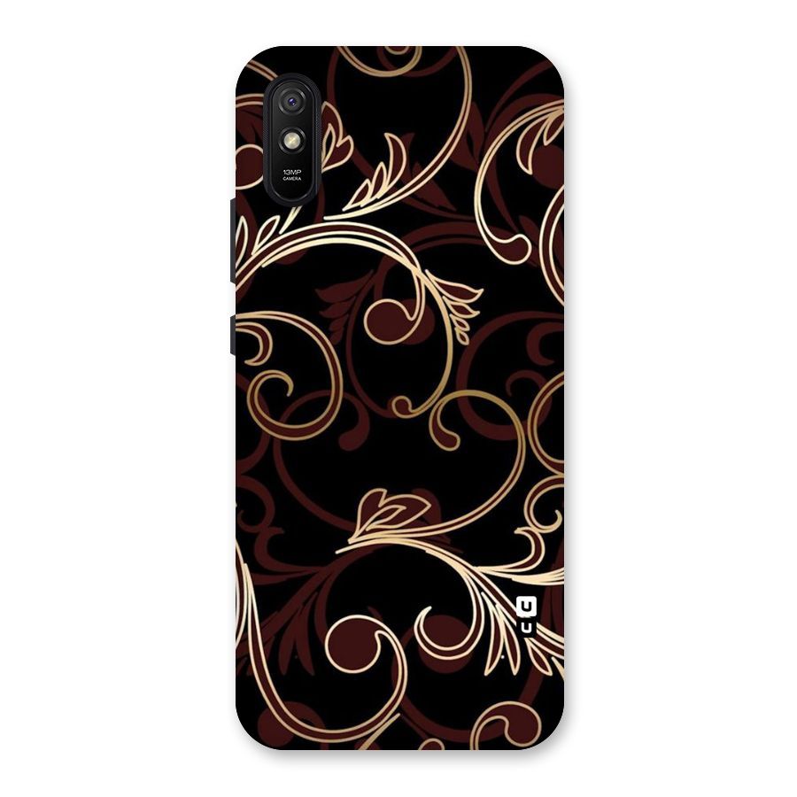 Golden Maroon Beauty Back Case for Redmi 9A