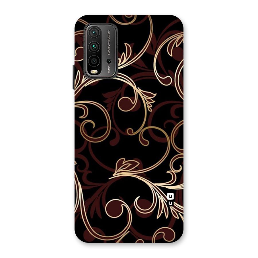 Golden Maroon Beauty Back Case for Redmi 9 Power