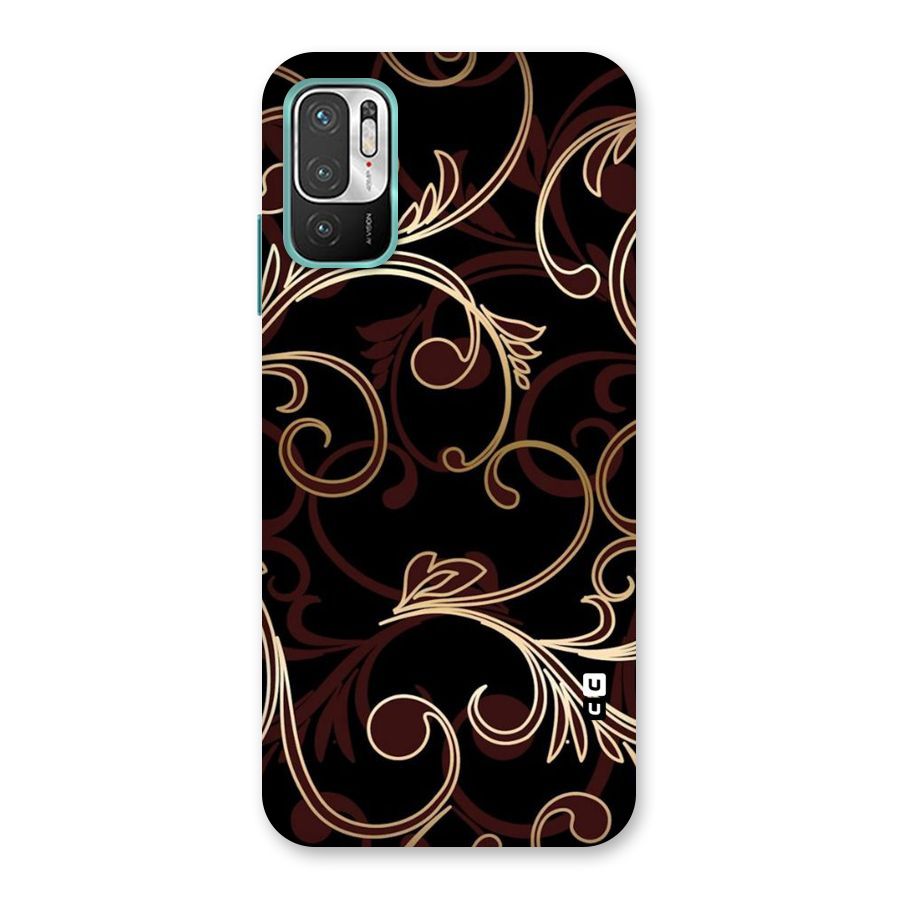 Golden Maroon Beauty Back Case for Redmi Note 10T 5G