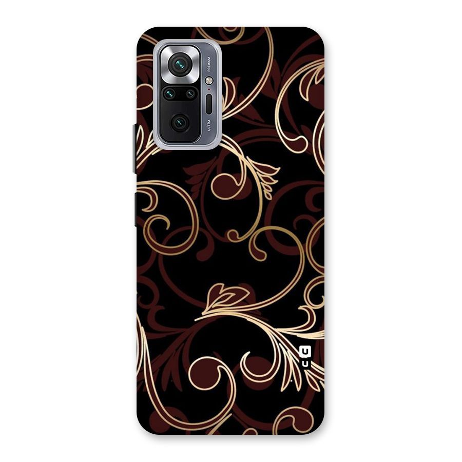 Golden Maroon Beauty Back Case for Redmi Note 10 Pro Max