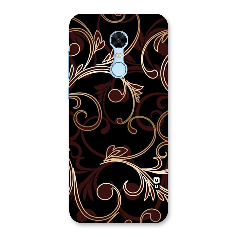 Golden Maroon Beauty Back Case for Redmi Note 5
